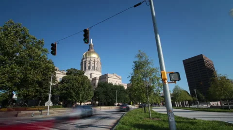 Georgia Capitol Timelapse Stock Footage 68175560