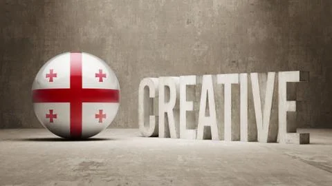 Georgia Creative  Concept Stock Illustration