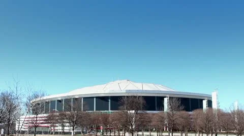 Georgia Dome Stock Footage 20604332
