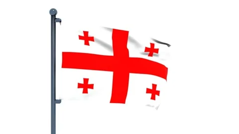 Georgia Flag Video stock 150197356