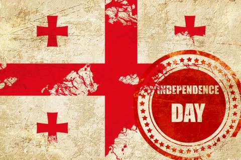 Georgia flag Stock Illustration