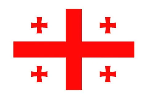 Georgia flag. Stock Illustration