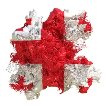 Georgia flag liquid Stock Illustration