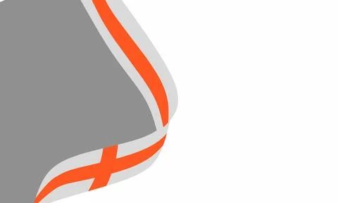 Georgia Flag Wave Abstract Background with Modern Gray Accents, Elegant Minimali Stock Illustration
