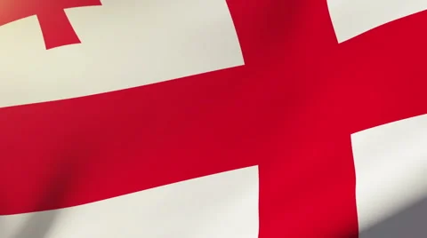 Georgia flag waving in the wind. Looping sun rises style.  Animation loop Stock Footage 47971707