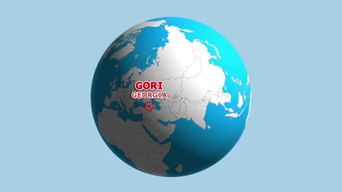 GEORGIA GORI ZOOM IN FROM SPACE Stock Footage 177484441