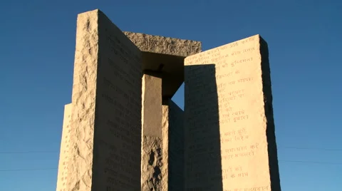 Georgia Guidestones Stock Footage 46064369