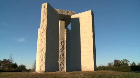 Georgia Guidestones Video stock 46064428