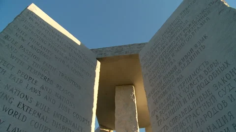 Georgia Guidestones Video stock 46064893