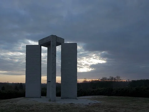 Georgia Guidestones Sunset Time Lapse. Vidéo 70929577