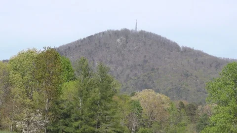 Georgia, Hall County, A close view of Wauka Mountian near Clermont, GA, in Ha Stock-Footage 88824521