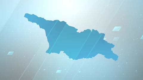 Georgia Map Background Stock Footage 197945581