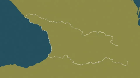 Georgia map - drive. Regions. Pattern. Video stock 148227274