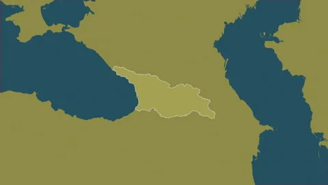 Georgia map - extract. Border. Pattern. Video stock 148231413
