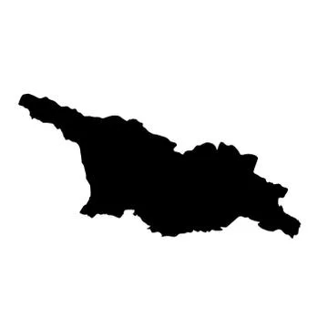 Georgia map - filled hand-drawn map Stock Illustration