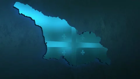 Georgia Map Stock Footage 277903280