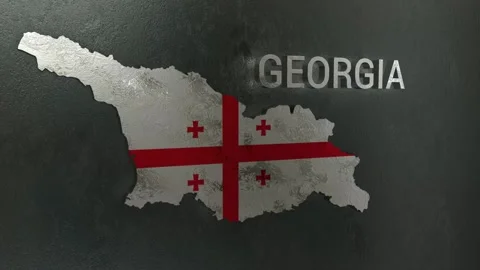 Georgia Map Stock Footage 277923996