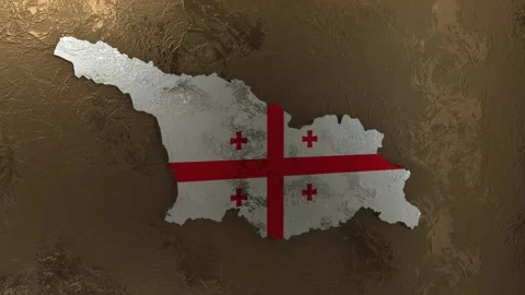 Georgia Map Stock Footage 277924068