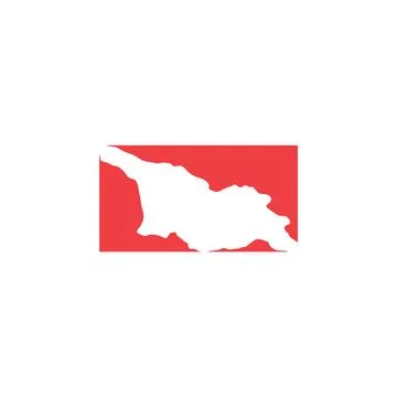 Georgia map logo icon vector sign element Stock Illustration