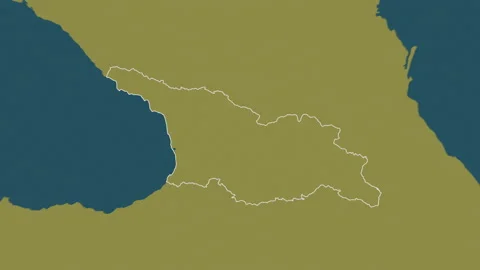Georgia map - solid. Regions. Pattern. Stock Footage 148239734