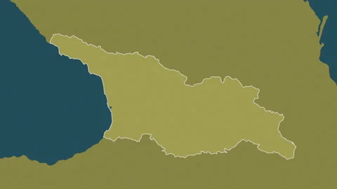 Georgia map - zoom. Border. Pattern. Video stock 148241207