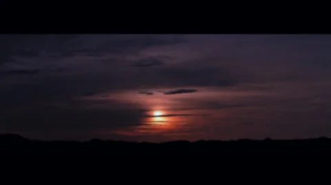 Georgia moonrise Stock Footage 34439727