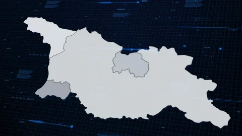 Georgia network map Stock Footage 87976758