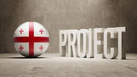 Georgia Project Concept. Stock Illustration