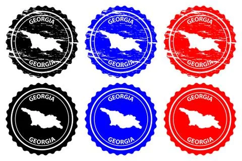 Georgia rubber stamp Stock Illustration