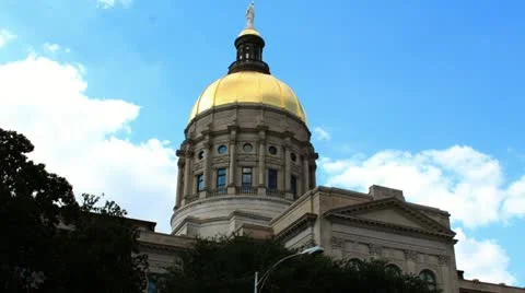 Georgia State Capitol Stock Footage 12015333