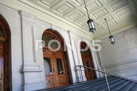 Georgia State Capitol Front Entrance Stock Photos