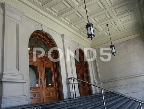 Georgia State Capitol Front Entrance Stock Photos