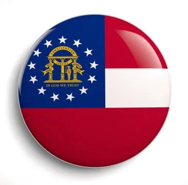 Georgia state flag Stock Illustration