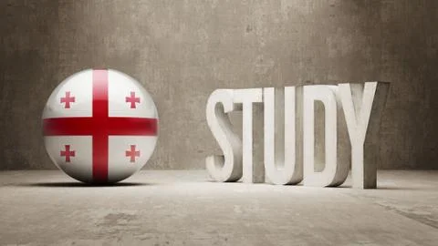 Georgia Study Concept. Stock Illustration