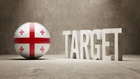 Georgia Target Concept. Illustrazione stock