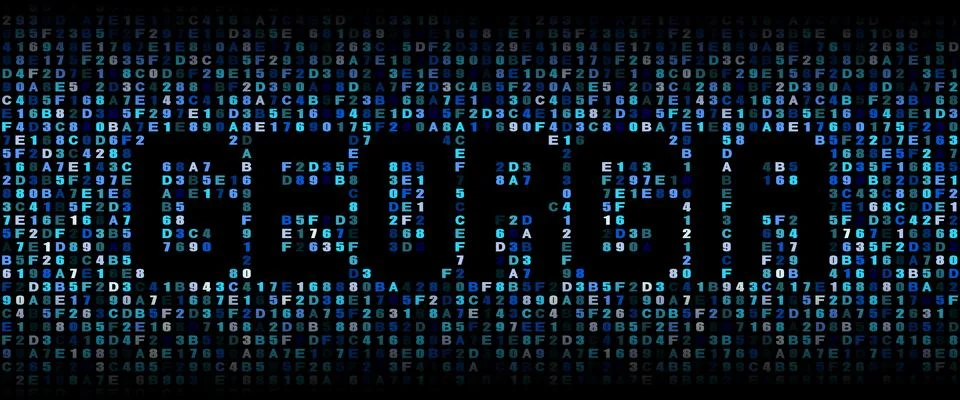 Georgia text on hex code illustration Stock-Illustration