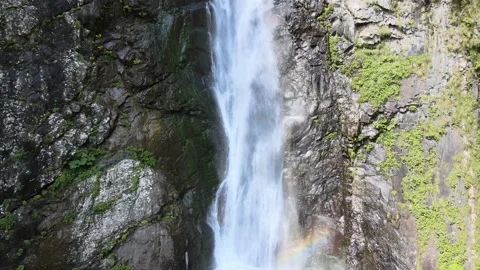 Georgia waterfall rainbow Stock Footage 159125213