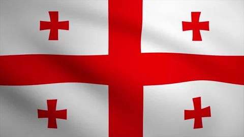Georgia Waving Flag Background Animation. Looping seamless 3D animation. Mo.. Stock Footage 230469835