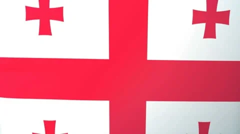 Georgia Waving Flag Stock Footage 10761899