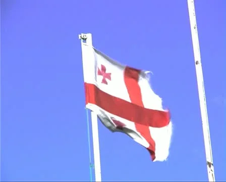 Georgia41Flag Video stock 21259930