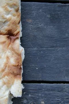 Georgian bread lavash on dark rustic background Stock Photos