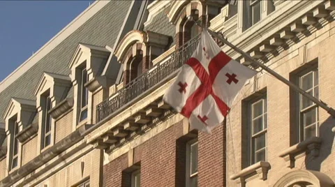 Georgian Embassy Video stock 1010844