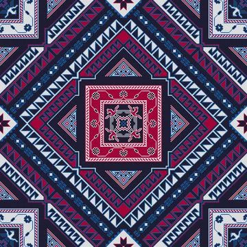 Georgian embroidery pattern 25 Stock Illustration