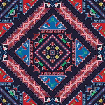 Georgian embroidery pattern  Stock Illustration