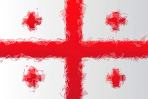 Georgian flag Stock Illustration