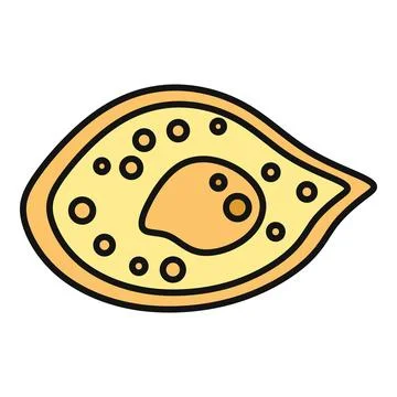 Georgian khachapuri cheese bread vector icon graphic element Illustrazione stock