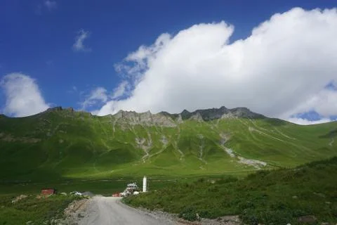 Georgian Mountain Range Foto stock