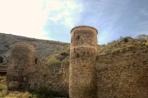 Georgian Orthodox monastery complex David Gareja. Georgia. Stock Photos