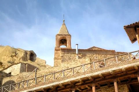 Georgian Orthodox monastery complex David Gareja. Georgia. Stock Photos