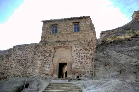 Georgian Orthodox monastery complex David Gareja. Georgia. Stock Photos